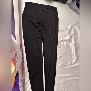 Black cross over leggings
